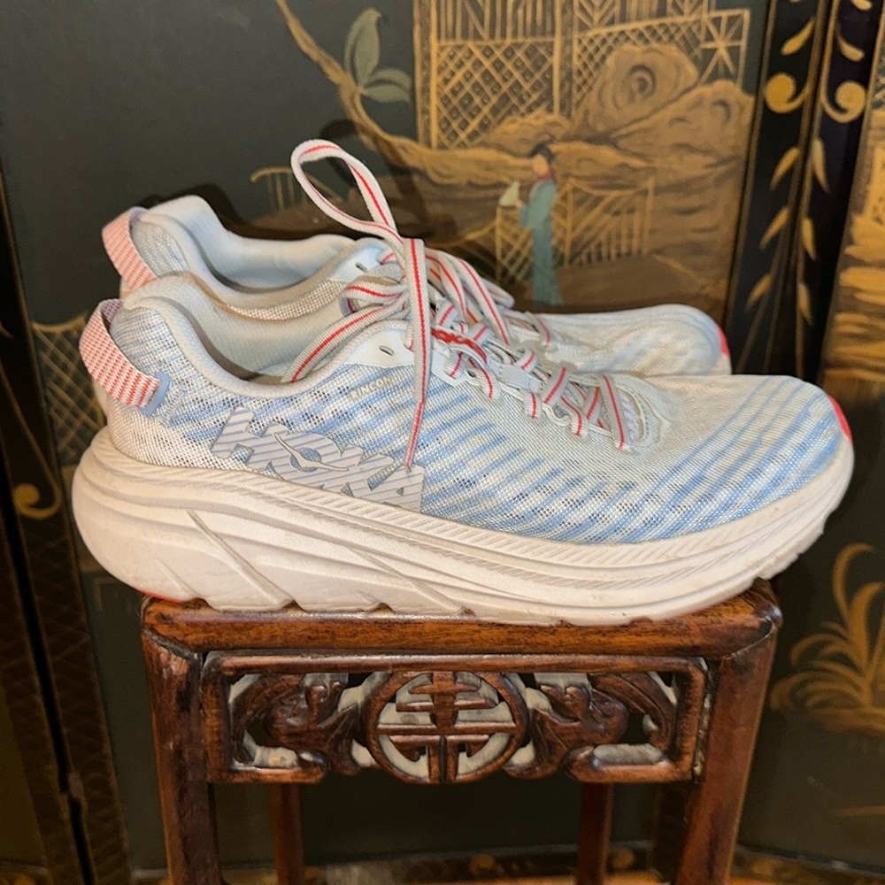 HOKA One One Womens 7.5 Running Shoe Placid Blue Plein Air Rincon 1102875 *523 - Picture 12 of 12